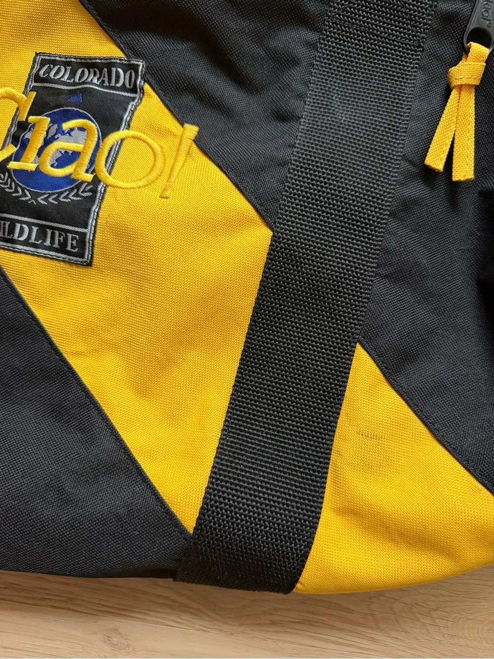 Colorado Wildlife Ciao! Yellow and Black Travel Duffel Bag